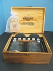 MIXOLOGY & CRAFTS WHISKEY GIFT SET GLASSES,GRANITE CHILLING ROCKS & WOODEN CASE 