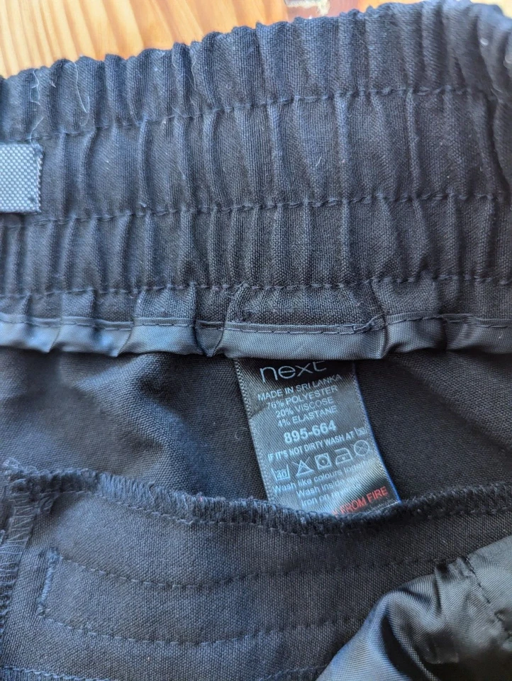 Mujer Next Pantalón Cordón Negro Talla 8R Poliéster Viscosa Mezcla Foto 3 de 4