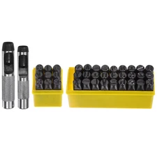 Metal Stamping Kit 1/2" (12.5mm) A-Z/0-8 Punch Press Tool for Metal, Black