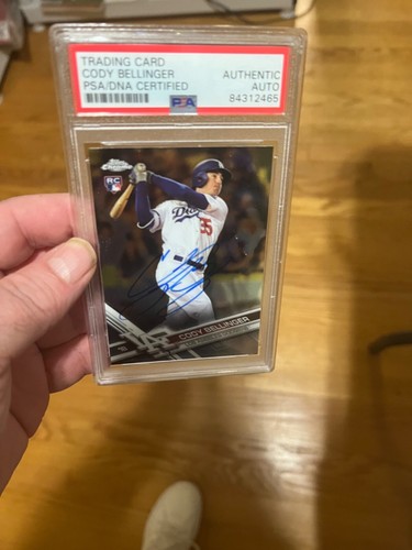 Autographed Cody Bellinger 2017 Topps Chrome RC PSA Signed Auto Authentic - Picture 3 of 5