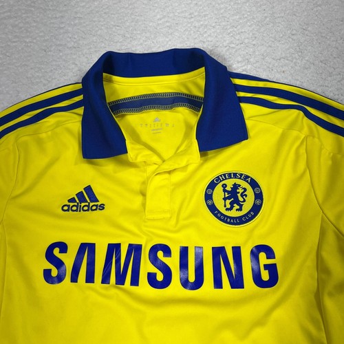 Adidas 2014/2015 Chelsea FC Maglia Calcio Giallo Away Uomo Taglia S - Foto 4 di 8