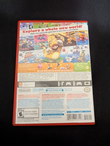 USED Super Mario 3D World Nintendo Wii U - Complete CIB - Picture 3 of 4