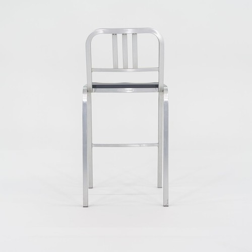 2022 New Nine-O Bar Stools by Ettore Sottsass for Emeco w/ Upholstery 18x Avail - Picture 8 of 11