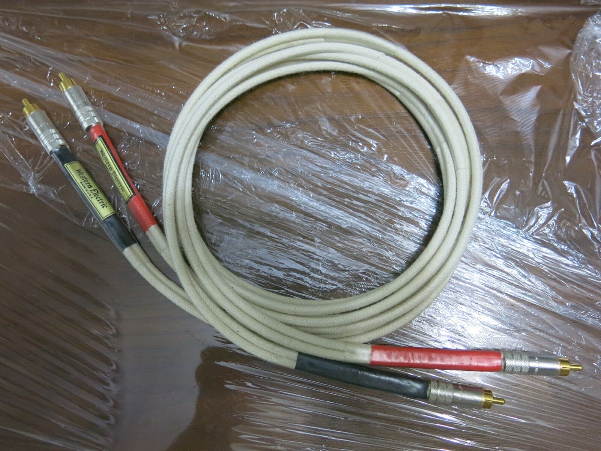 RCA twin wire signal cable 1.25m *2 (Western Electric cloth shield