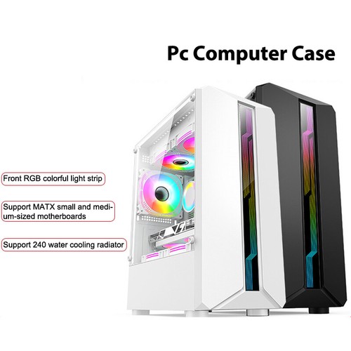 Pc Case Transparent Desktop Computer Main Chassis Tower Case For M-ATX MINI-~w~ - Photo 10/16