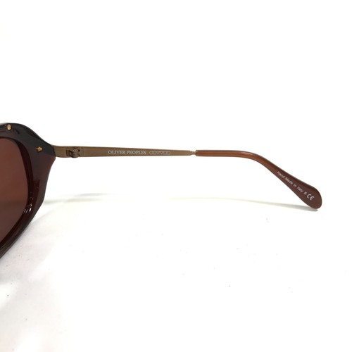 Oliver Peoples Sunglasses OV5111S 1059/13 Caressa Brown Square with Brown Lenses - Picture 7 of 12