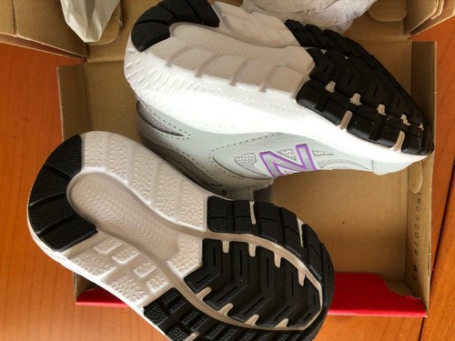 New Balance Girl Boy sore Athletic Sneakers Gray Lace Up Hook Loop IT519PV Sz 5 - Picture 3 of 5