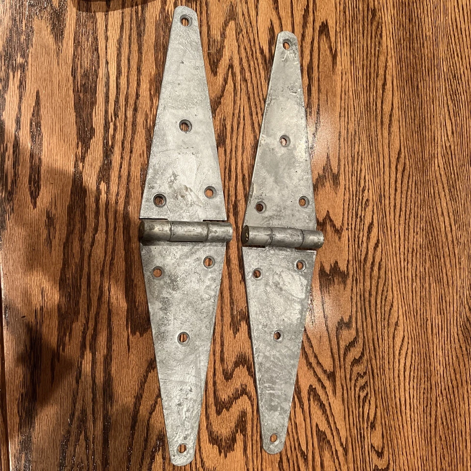 Bisagras de correa extra pesadas de 8" pasadores de latón macizo galvanizado por inmersión en caliente (1 juego) Foto 4 de 4