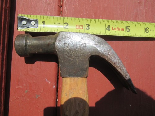Vintage Dunlap Carpenter Curved Claw Hammer with long handle 17.5 inches total - Bild 5 von 12