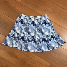 Lands' End NWT Blue/White Girls Tiered Skort Size XL