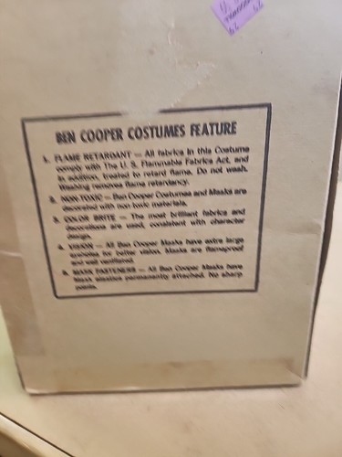 Vintage 1979 Oscar the Grouch Sesame Street Halloween Costume & Mask Ben Cooper - Picture 6 of 7