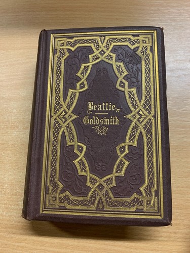 c1870s THE POETICAL WORKS OF BEATTIE & GOLDSMITH ILLUSTRATED HARDBACK BOOK (P4) - Picture 1 of 20