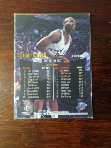 1998-99 Flair Showcase - Row 1 #87 Bryon Russell /6000 - Picture 2 of 2