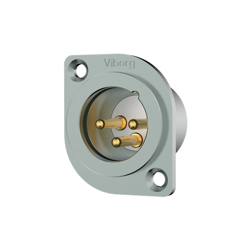 Viborg CM201G pure copper 24K gold plated XLR 3 Pin Chassis Panel Mounted Socket - Picture 16 of 16