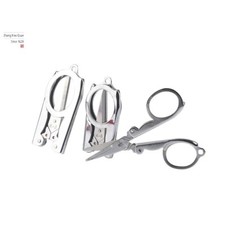 2 PCS Portable Small Folding Scissors Pocket Cutter for Travel Crafts Emergency