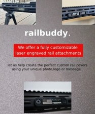 CUSTOM DESIGN Rail Cover laser engraving M-Lok   fully customize Design  XL