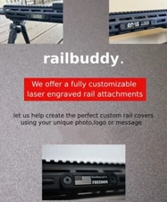 CUSTOM DESIGN Rail Cover laser engraving  M-Lok  “fully customize Design” Small