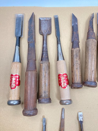 Japanisch Meißel Nomi Tischler Werkzeug Set Mit 36 Hand Holz Working 21046 - Bild 10 von 11