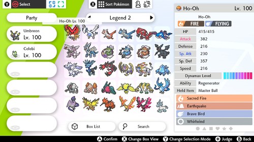 Pokemon Sword & Shield Legendaries 6IV Shiny & Non Ultra 🌟Shiny🌟 Smogon Build - Picture 10 of 19