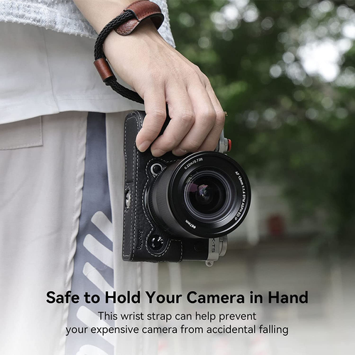 Camera Wrist Strap, Vintage Leather Camera Hand Strap DSLR SLR Mirrorless, Adju - Picture 3 of 9
