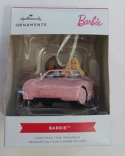 Barbie in Pink Car Christmas Ornament Hallmark 2023 NIB