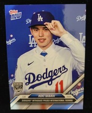 2024 TOPPS NOW ROKI SASAKI DODGERS INTRODUCE STAR ROOKIE #OS-16