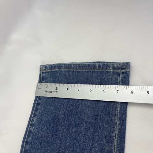 Hurley 81 Blue Wash Y2K Skinny Jeans Denim Pants Sz 32 Sz 13 - Picture 15 of 15