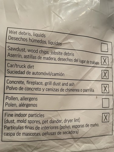 Lot of 2 Disposable High Efficiency Filter Vacuum Bags Universal 3 Count 4-8 Gal - Picture 6 of 8