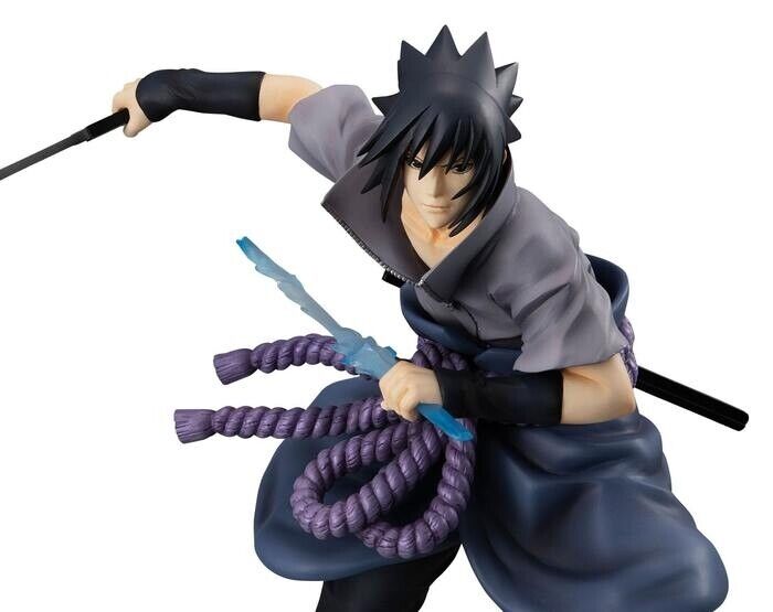 Figura Naruto Shippuden Sasuke Uchiha Escala 1:10 PVC ㅤ, FIGURAS