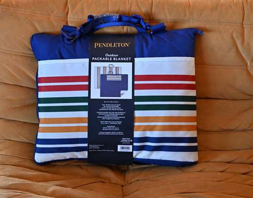 Pendleton Outdoor Packable Blanket Pine Island Strip Size: 60 x 72 in. - Picture 2 of 7