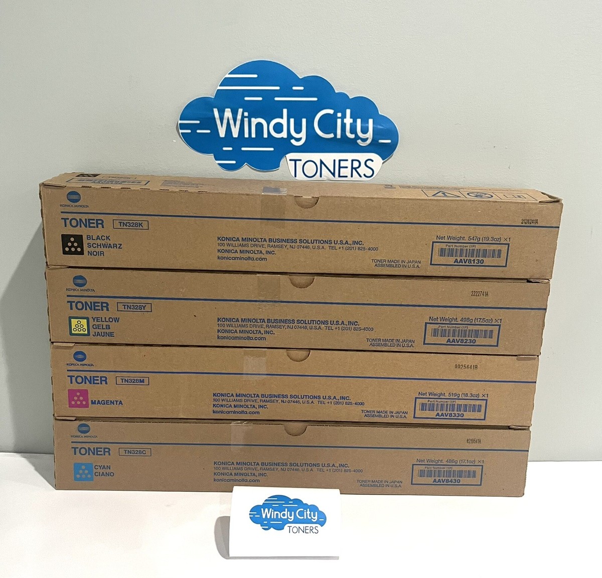 Konica Minolta TN328 Toner Cartridges Set KYMC For bizhub