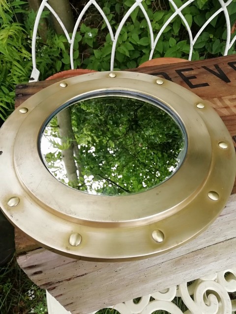 G3061 Porthole Mirror With Brass Chrome Plated G3061 Porthole Mirror With