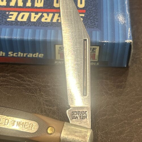 New Vintage Schrade USA Old Timer 120T Folding Pocket Knife W/ Papers Box - Picture 3 of 8
