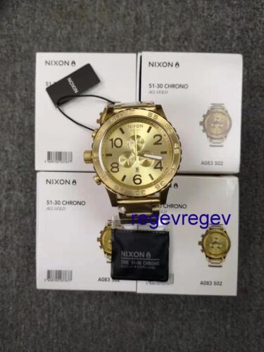 Brand NEW Watch 51-30 ALL Gold a083502 Chrono Men's a083-502 - Afbeelding 1 van 9