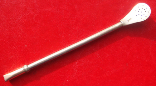ANTIKER MARKIERTER HANDGEFERTIGTER ARGENTINA Trink Bombilla Mate Tee Strohhalm - Bild 7 von 20