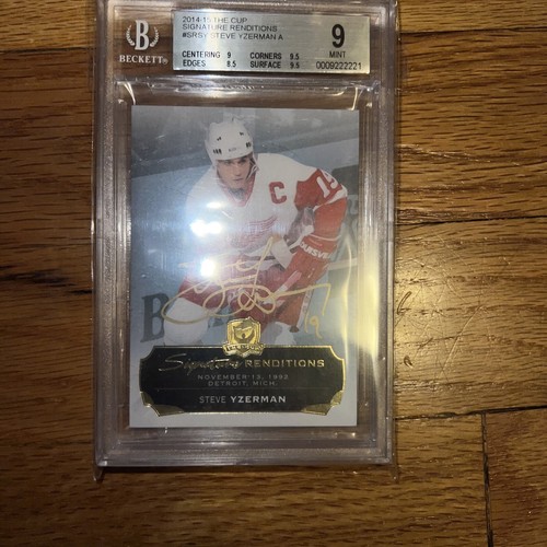 Steve Yzerman Signature Graded Card - Bild 1 von 2