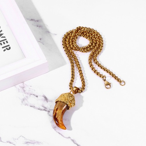 Cool Mens Gold Plated Stainless Steel Lion King Head Pendant Necklace Chain 22" - Picture 53 of 58