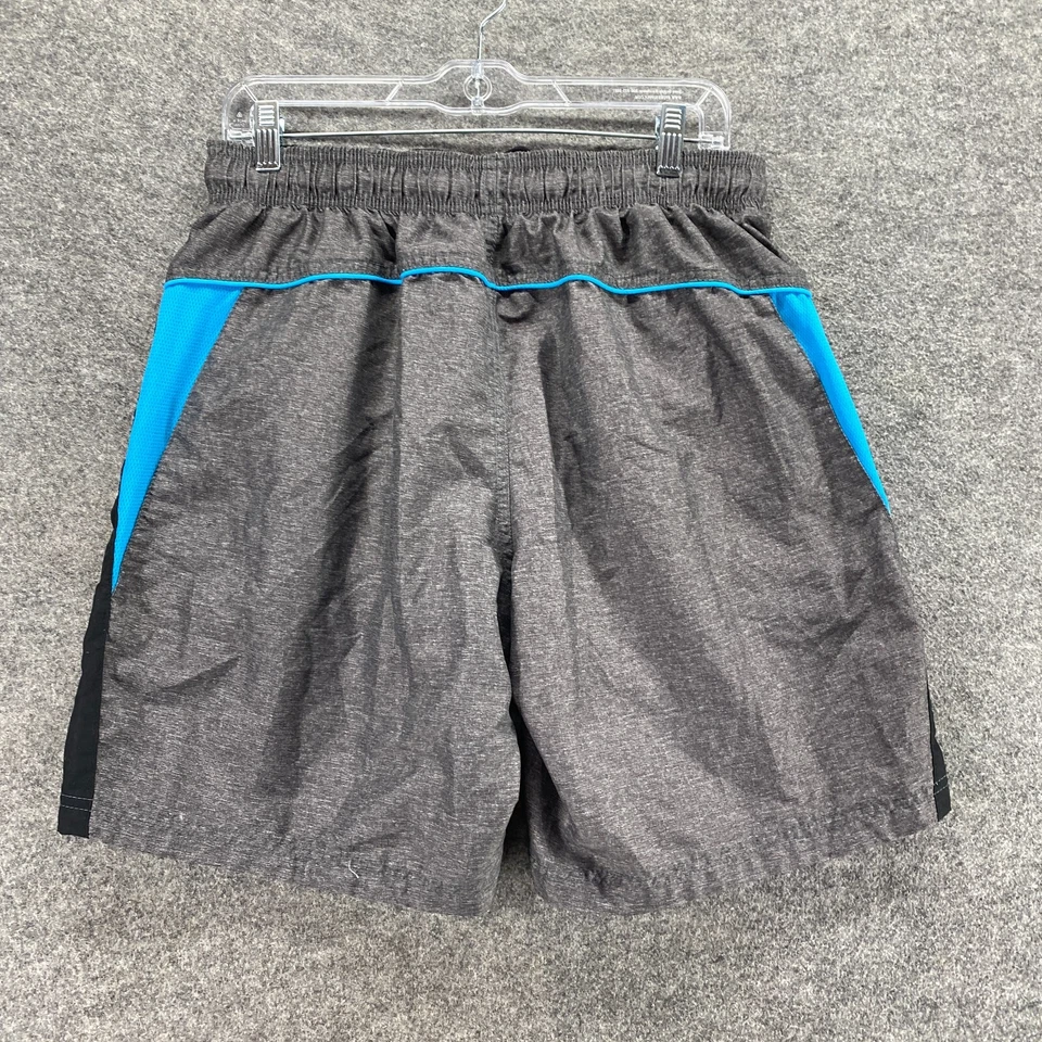 Shorts de natação Speedo masculino G grande cinza cintura média cordão elástico cintura roupa de banho - Imagem 2 de 4