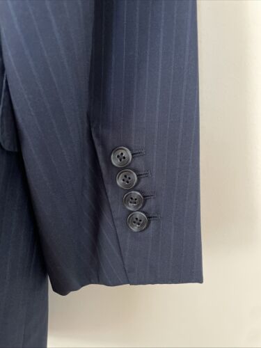 Chaqueta SARTORIA RAVAZZOLO LORO PIANA 54R Verano Tasmania Seda Lana Rayas 46 - Imagen 4 de 20