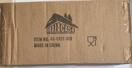 MALACASA Durable porcelain 5.5oz ramekins, set of 12, Grey white Marble style. - Picture 6 of 9