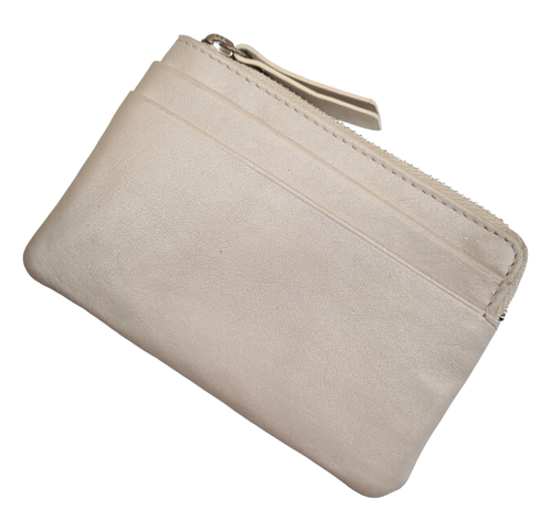 Unisex Small Coin Pouch Real Leather Purse Key Holder - Picture 38 of 47