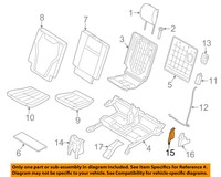 Bmw 14-16 X5 Third Row Seat-hinge Cover Right 52307171974 Bmw 14-16 X5 Third Row Seat-hinge Cover Right 52307171974