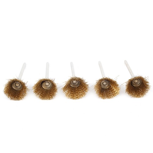 50pcs Mini Copper Wire Brush Dremel Rotary Tool Accessories For Rust Removal New - Picture 7 of 8