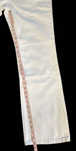 De colección Levi’s 517 Mujer Corte Bota Rojo Pestaña Blanco Talla 11 Jr. NUEVO CON ETIQUETAS DIFÍCIL DE ENCONTRAR W L M - Imagen 6 de 7