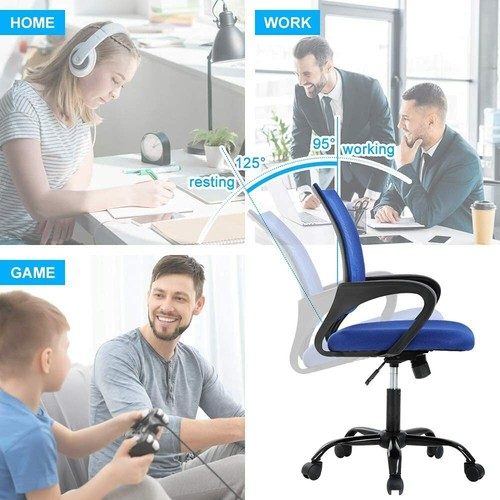 Home Office Chair Mesh Computer Chair Ergonomic Desk Chair with Lumbar Support - Picture 42 of 58
