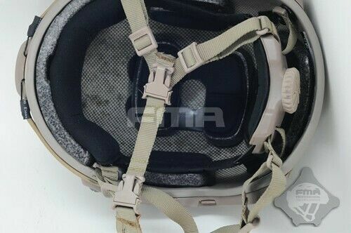 FMA Tactical Helmet Suspension Chin Extender Strap Sand Black - Bild 5 von 7