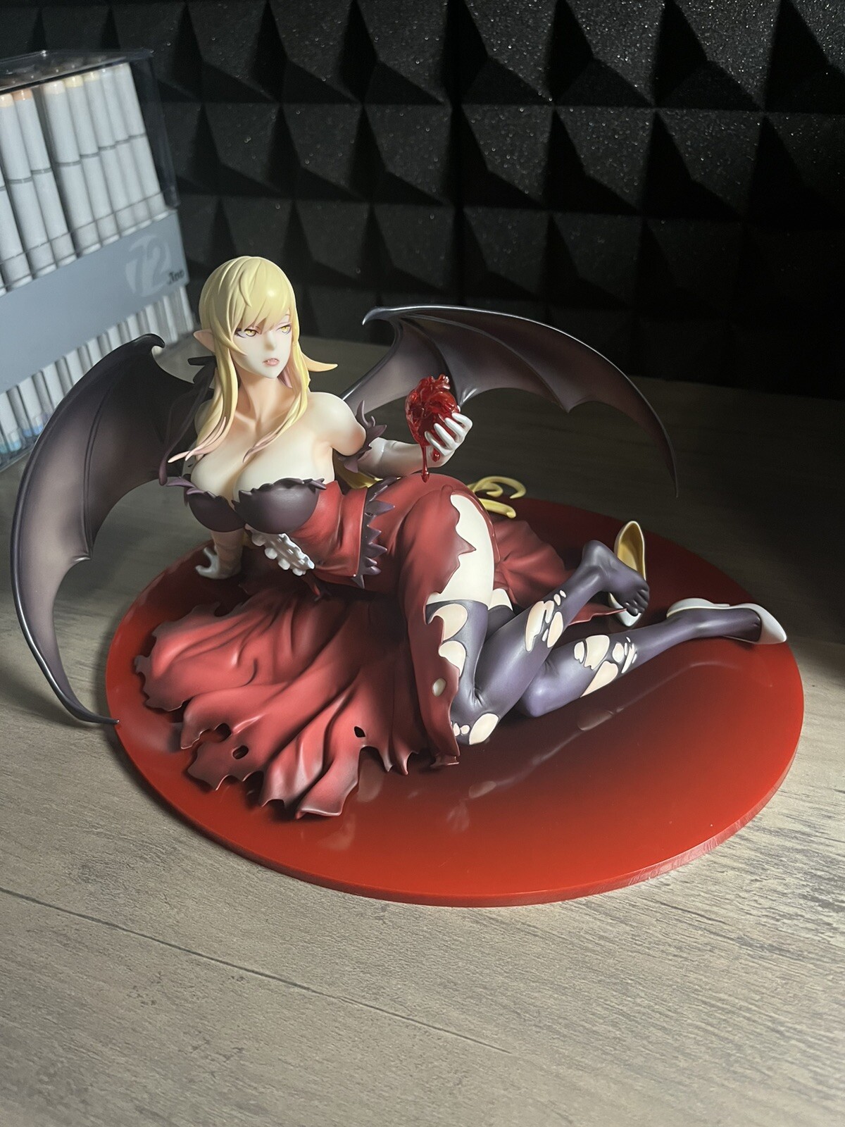Figura Kizumonogatari Kiss Shot Acerola Orion Corazón Bajo Hoja 1/7 Vendedor de EE. UU.