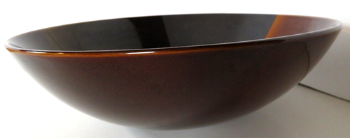 2pc. CONVERGENCE 10-1/8" SERVING BOWL & 11-3/8" DINNER PLATE Elite Gibson Brown - Picture 4 of 10