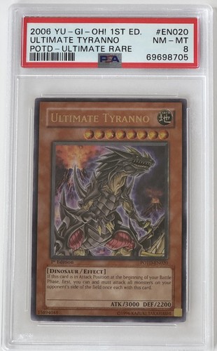 Ultimate Tyranno Ultimate Rare POTD-EN020 Power of the Duelist 1st Edition PSA 8 - Picture 2 of 10