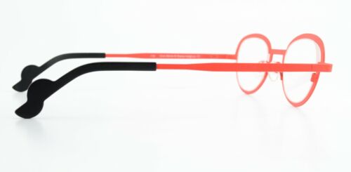 THEO Belgium Brille Modell Move 179 Panto Art Design Semi Rim Germanium Red Mat - Bild 5 von 8